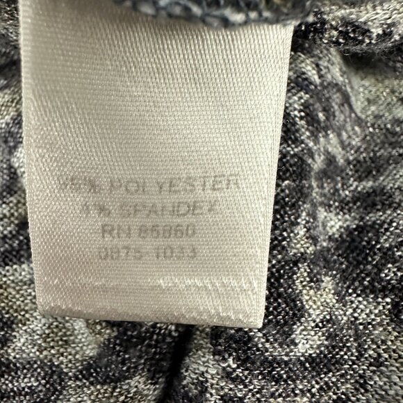 Christopher And Banks Womens Long Sleeve Top Large Green Black Pattern - Picture 8 of 13